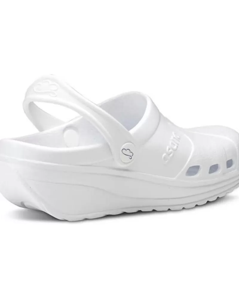 Man FELIZ CAMINAR Woman And Man Clogs Zuecos Sanitarios Asana - Blanco
