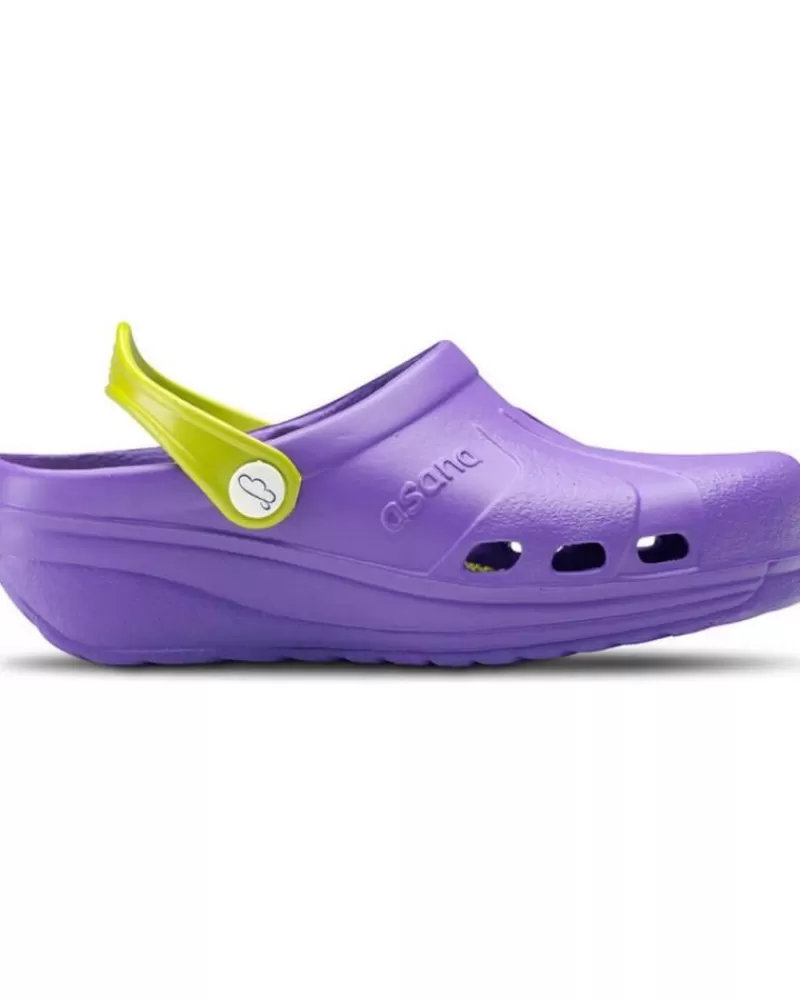 Man FELIZ CAMINAR Woman And Man Clogs Zuecos Sanitarios Asana - Morado