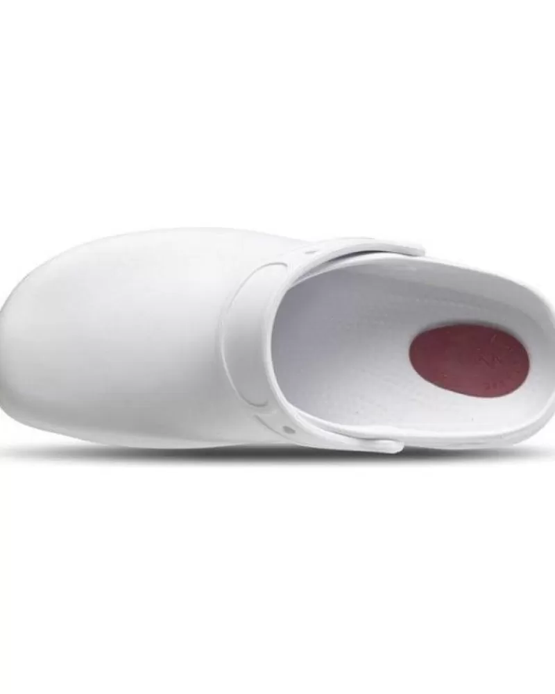 Man FELIZ CAMINAR Woman And Man Clogs Zuecos Sanitarios Flotantes Antiestticos - Blanco