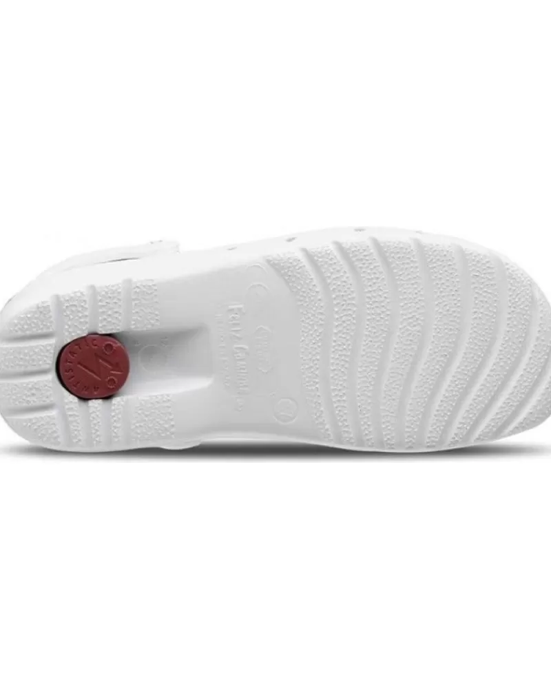 Man FELIZ CAMINAR Woman And Man Clogs Zuecos Sanitarios Flotantes Antiestticos - Blanco