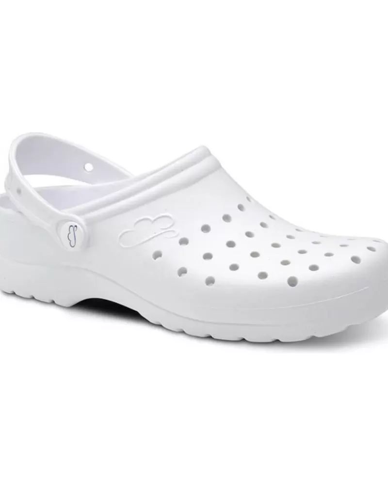 Man FELIZ CAMINAR Woman And Man Clogs Zuecos Sanitarios Flotantes Gruyere - Blanco