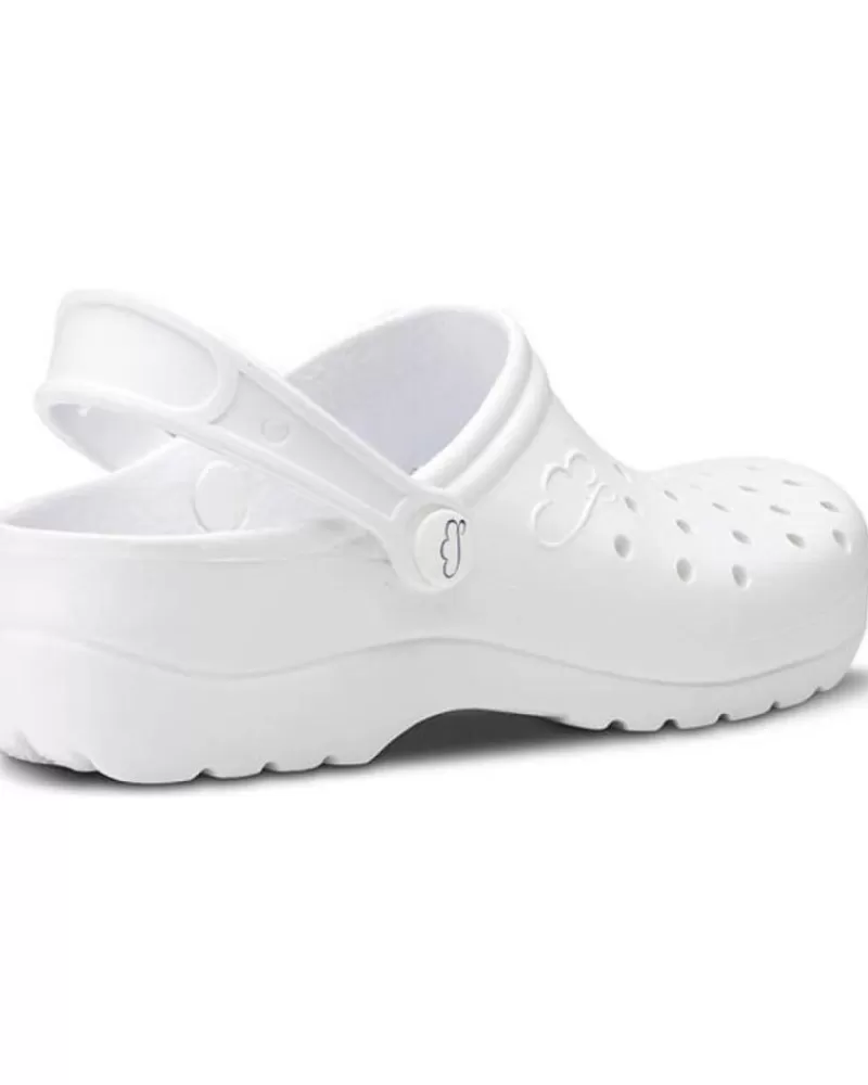 Man FELIZ CAMINAR Woman And Man Clogs Zuecos Sanitarios Flotantes Gruyere - Blanco