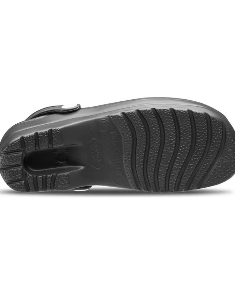 Man FELIZ CAMINAR Woman And Man Clogs Zuecos Sanitarios Flotantes Gruyere - Negro