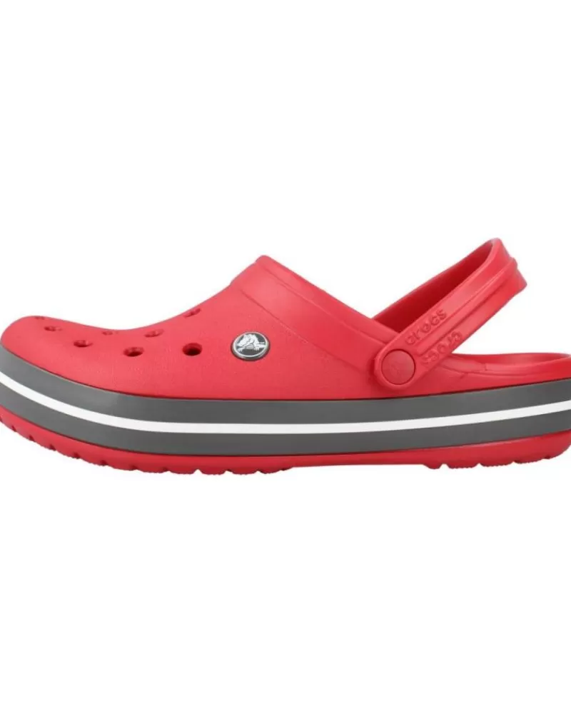 Man CROCS Woman And Man Flip Flops Crocband Rojo