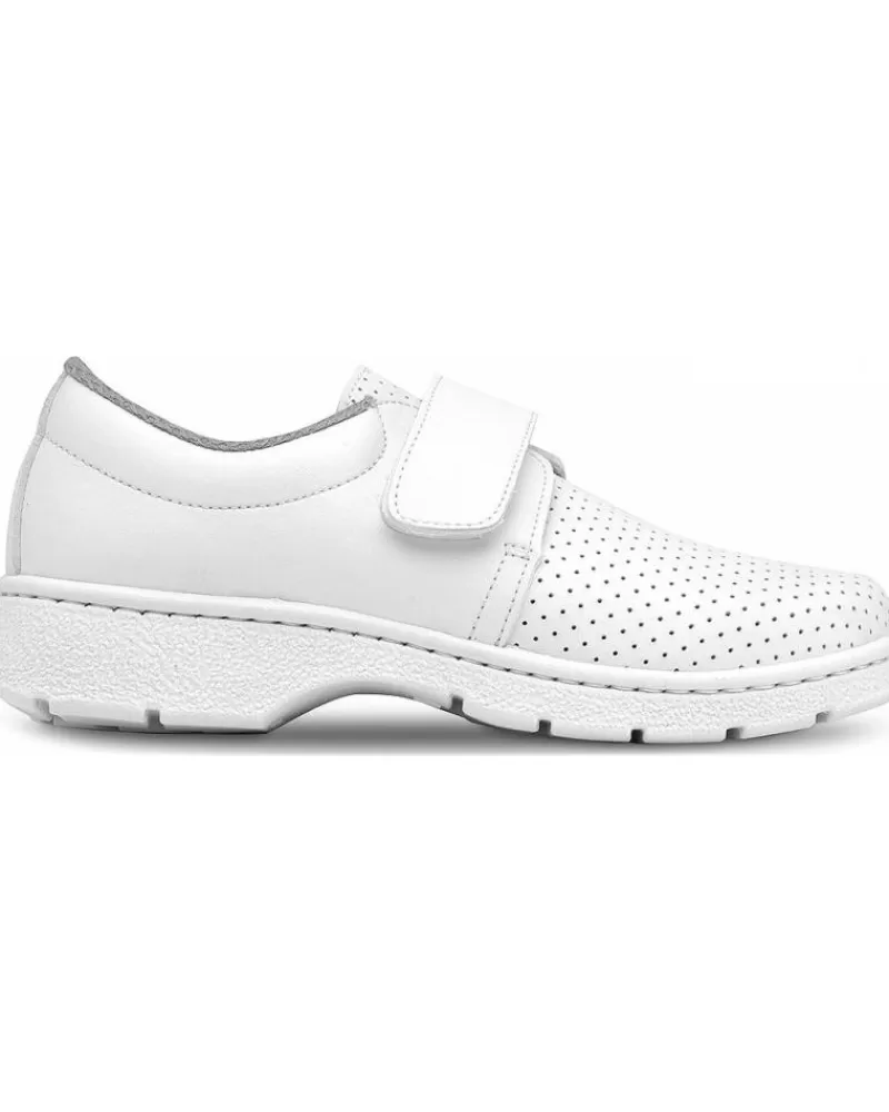 Man CALZAMEDI Woman And Man Shoes Laboral Microperforado 21010P Blanco