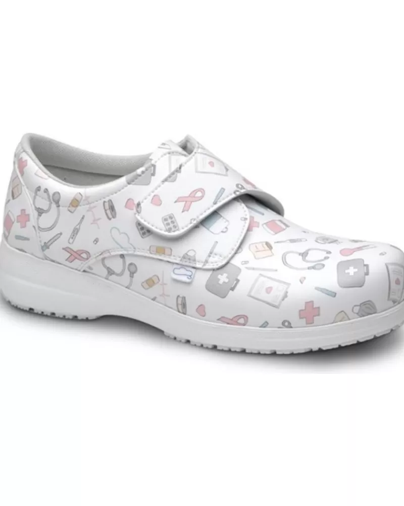 Man FELIZ CAMINAR Woman And Man Shoes Zapato Sanitario Unisex Atom Blanco
