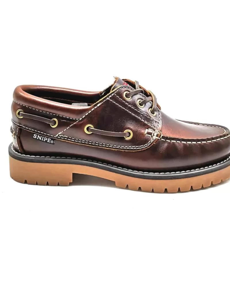 Woman SNIPE Woman And Man Shoes 21201 Nautico Para Hombre Color Cuero Marron