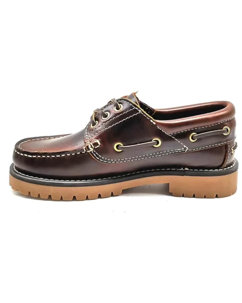 Woman SNIPE Woman And Man Shoes 21201 Nautico Para Hombre Color Cuero Marron