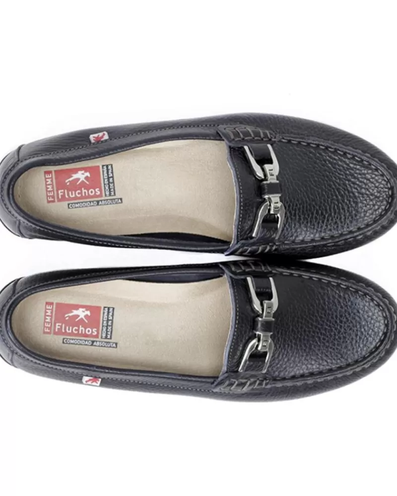 Woman FLUCHOS Woman Boat Shoes Zapato F0804 Marino Mujer Floter Marino