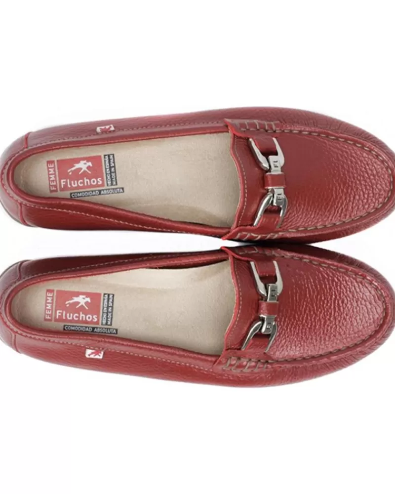 Woman FLUCHOS Woman Boat Shoes Zapato F0804 Rojo Mujer Floter Rojo