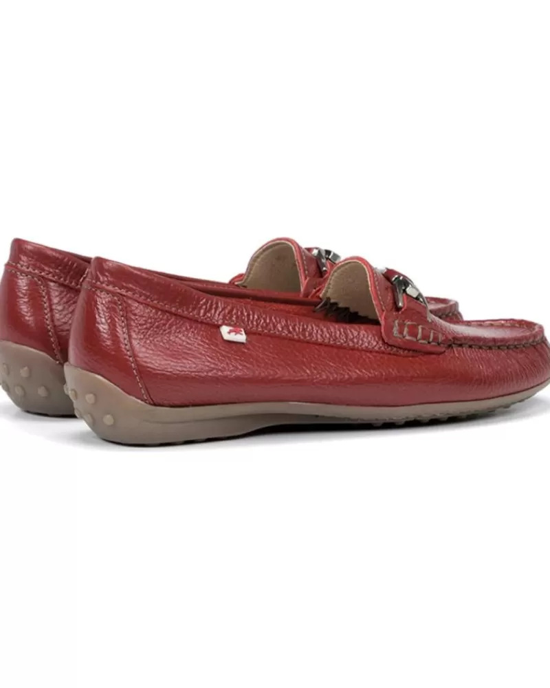 Woman FLUCHOS Woman Boat Shoes Zapato F0804 Rojo Mujer Floter Rojo