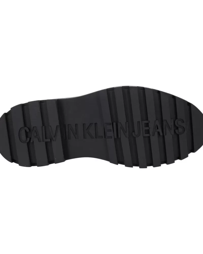 Woman CALVIN KLEIN Woman Boots Yw0Yw01110 Flatform Lace Up Boot 0Gt Triple Black