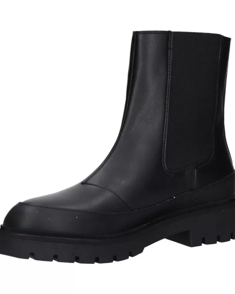 Woman CALVIN KLEIN Woman Boots Yw0Yw01254 Combat Mid Chelsea Boot 0Gt Triple Black