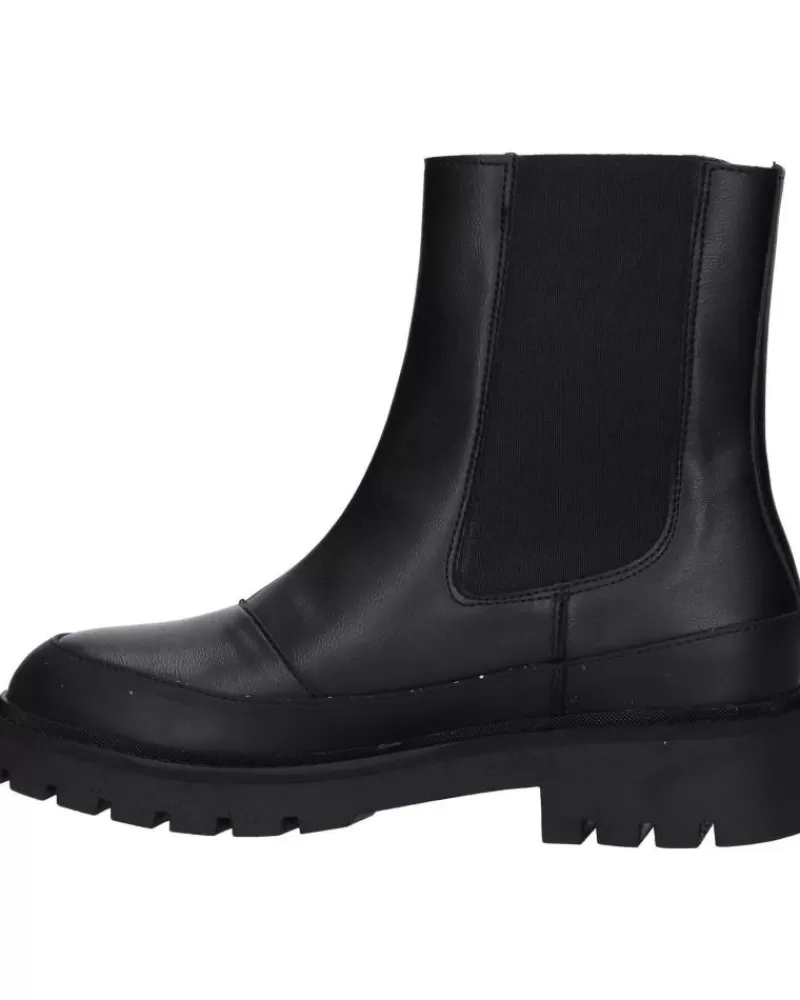 Woman CALVIN KLEIN Woman Boots Yw0Yw01254 Combat Mid Chelsea Boot 0Gt Triple Black