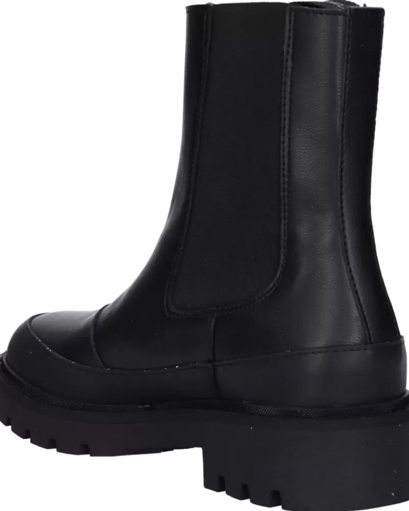 Woman CALVIN KLEIN Woman Boots Yw0Yw01254 Combat Mid Chelsea Boot 0Gt Triple Black