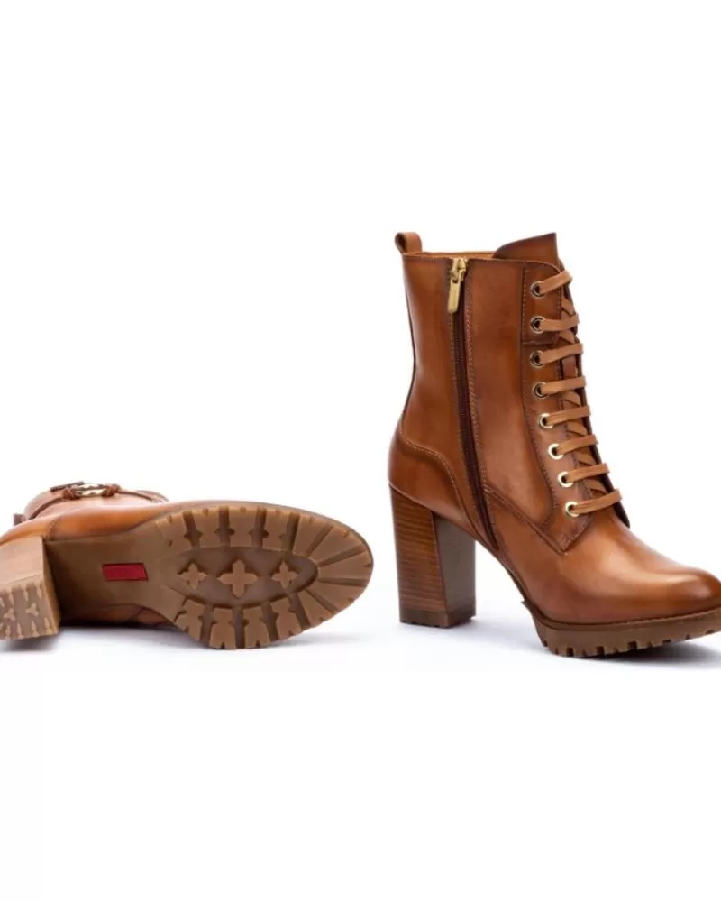 Woman PIKOLINOS Woman Boots Botin Tacon Alto W7M-8563 Brandy