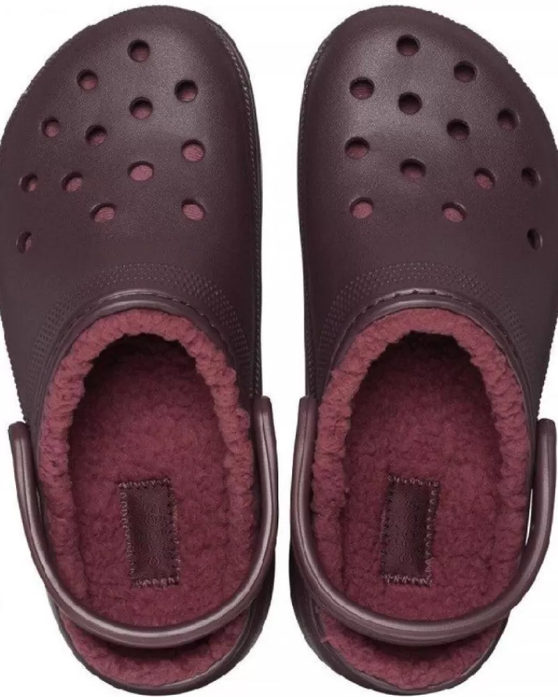 Woman CROCS Woman Clogs Classic Platform Lined Clog W 207938 Granate Morado
