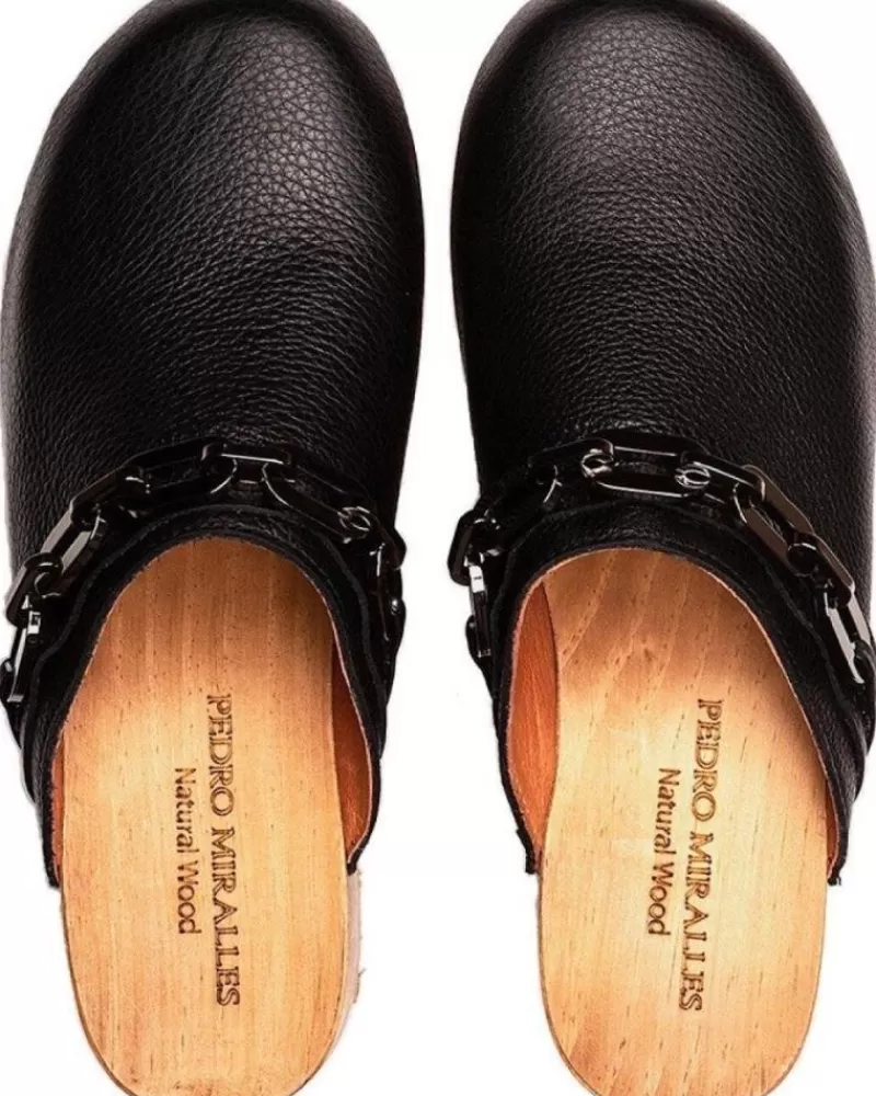 Woman PEDRO MIRALLES Woman Clogs Finisterre 17015 B Negro