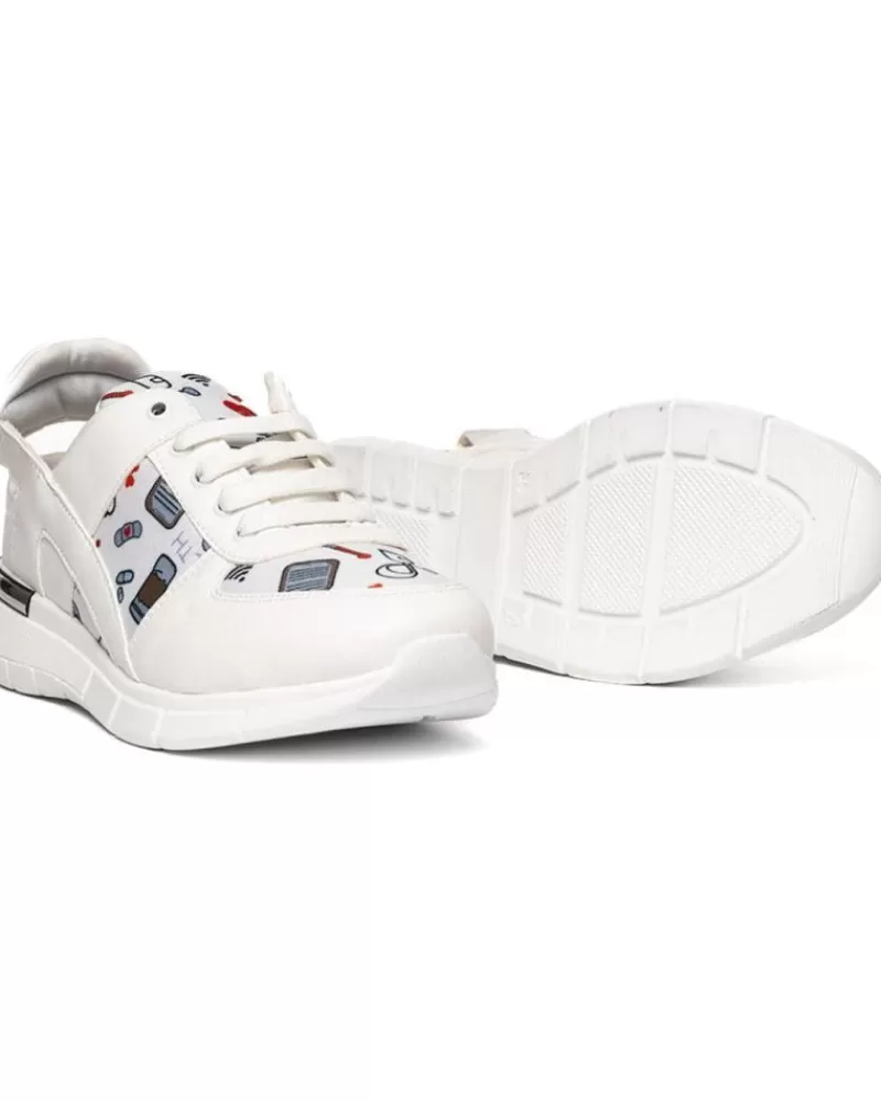 Woman ZUEKOOS Woman Clogs Sneaker Hospital Multicolor