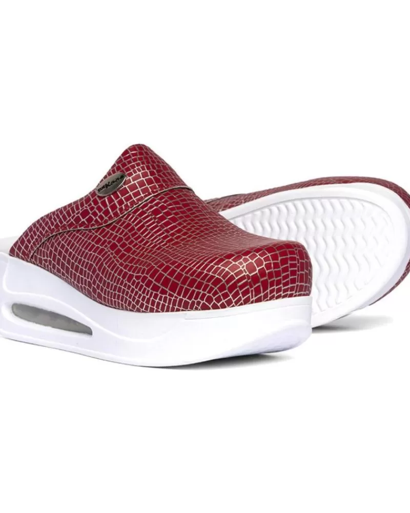 Woman ZUEKOOS Woman Clogs Zueco Milano Closed Airmax Rojo