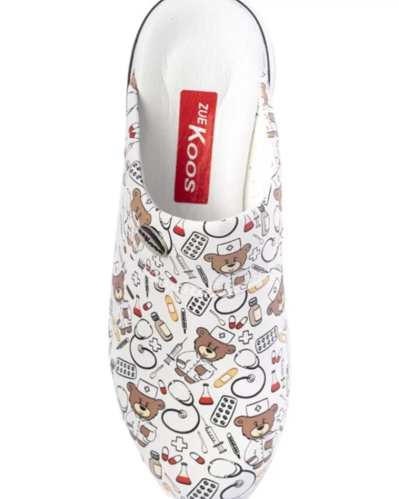 Woman ZUEKOOS Woman Clogs Zueco Osito Confort Flex Multicolor