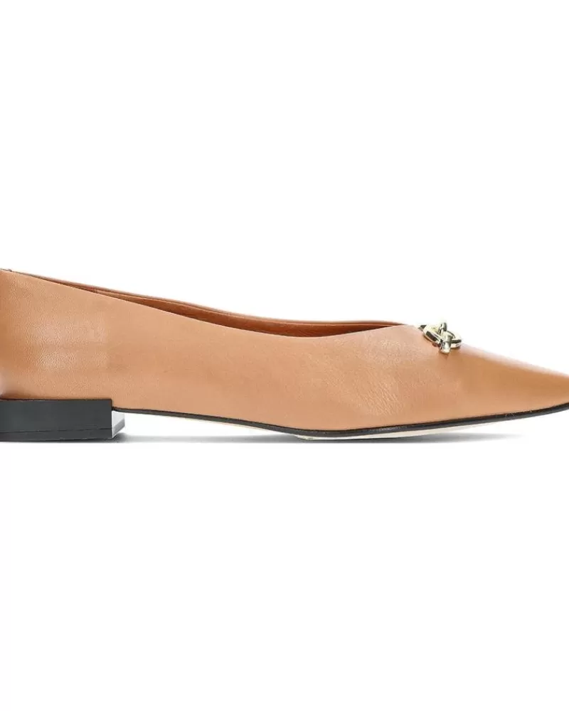 Woman ANGEL ALARCON Woman Flat Shoes Bailarinas Saiko Camel