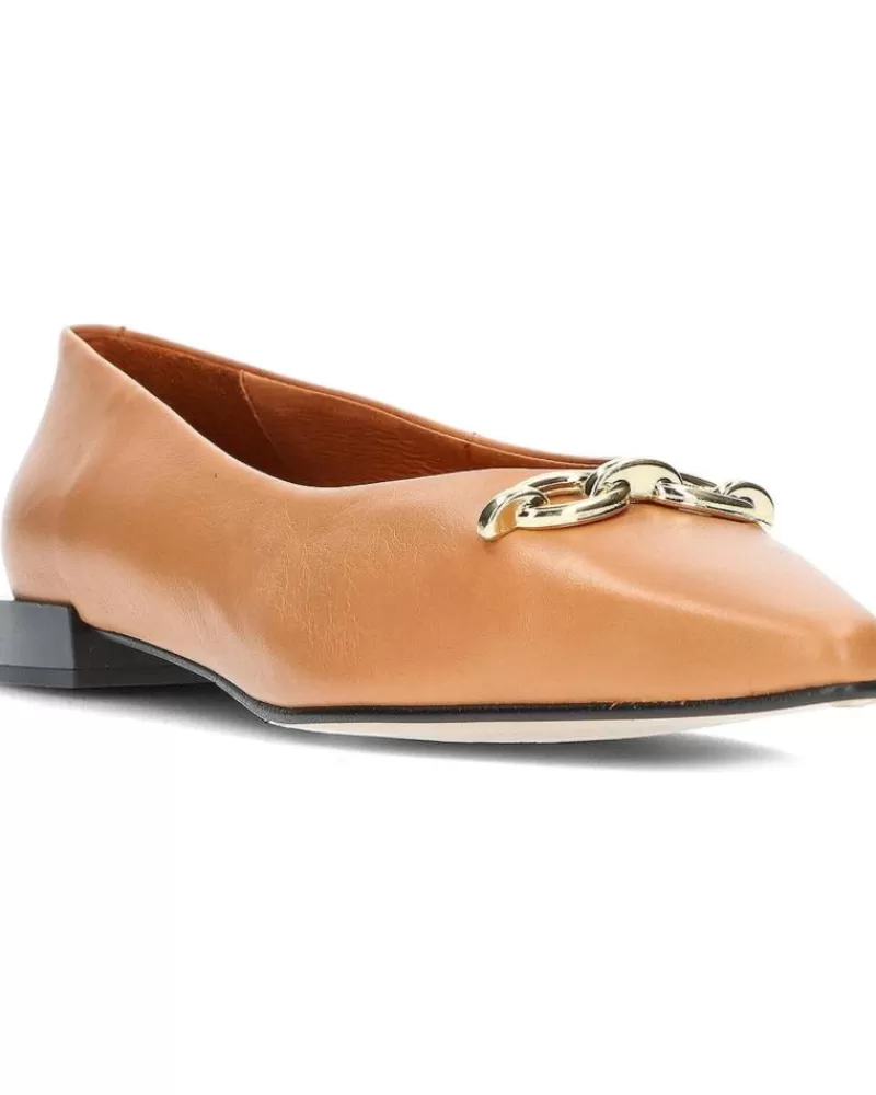Woman ANGEL ALARCON Woman Flat Shoes Bailarinas Saiko Camel