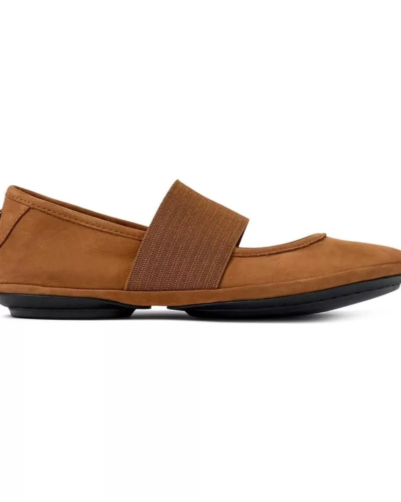 Woman CAMPER Woman Flat Shoes Bailarinas Right Nina 21595 Marron232