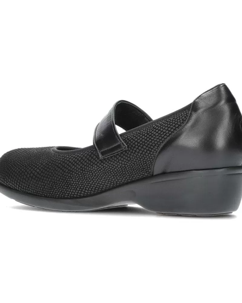 Woman CLEMENT SALUS Woman Flat Shoes Mercedita Horma Extra Ancha 442156 Nevada Black