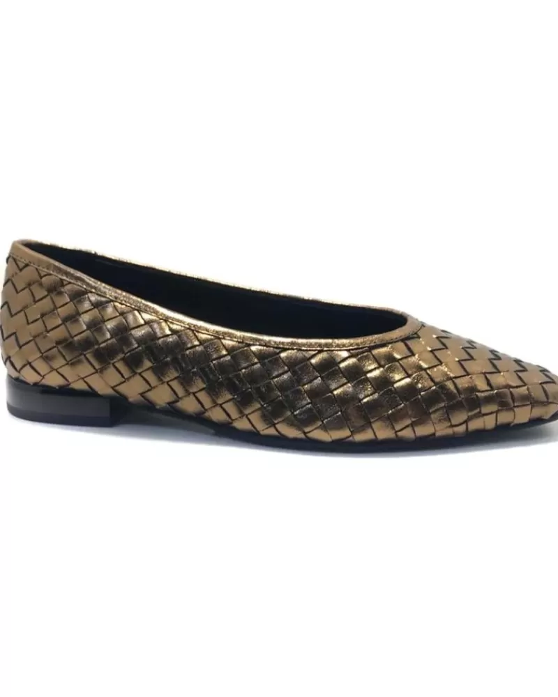 Woman GIOSEPPO Woman Flat Shoes Bognes Bailarinas Planas Para Mujer Color Co Metalico