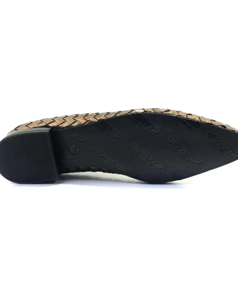 Woman GIOSEPPO Woman Flat Shoes Bognes Bailarinas Planas Para Mujer Color Co Metalico
