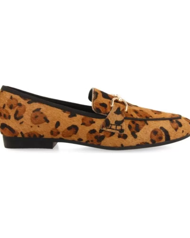 Woman GIOSEPPO Woman Flat Shoes Mocasines Con Print De Leopardo Para Mujer Dupree Marron