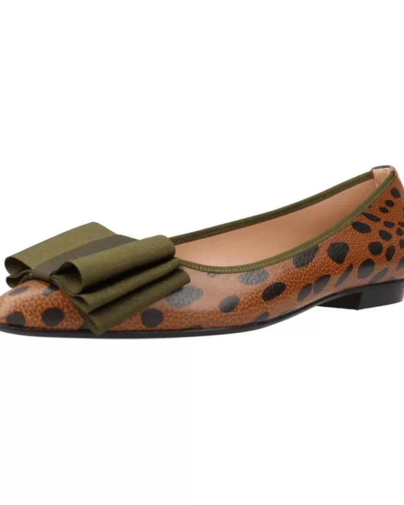 Woman MIUXA Woman Flat Shoes Zadig Animal Print