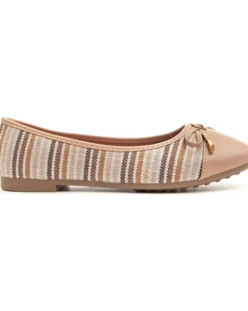 Woman MONTEVITA Woman Flat Shoes Bailara3 Beige