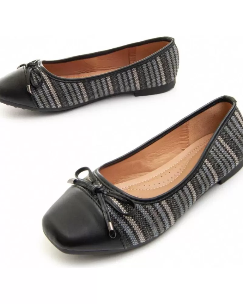 Woman MONTEVITA Woman Flat Shoes Bailara3 Black