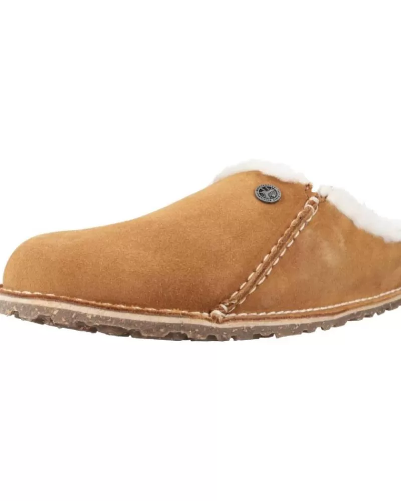 Woman BIRKENSTOCK Woman House Slipers Zermatt Premium Marron