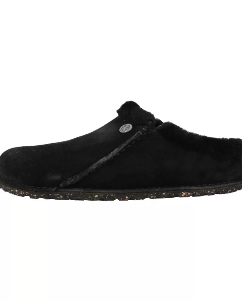 Woman BIRKENSTOCK Woman House Slipers Zermatt Premium Shea Negro