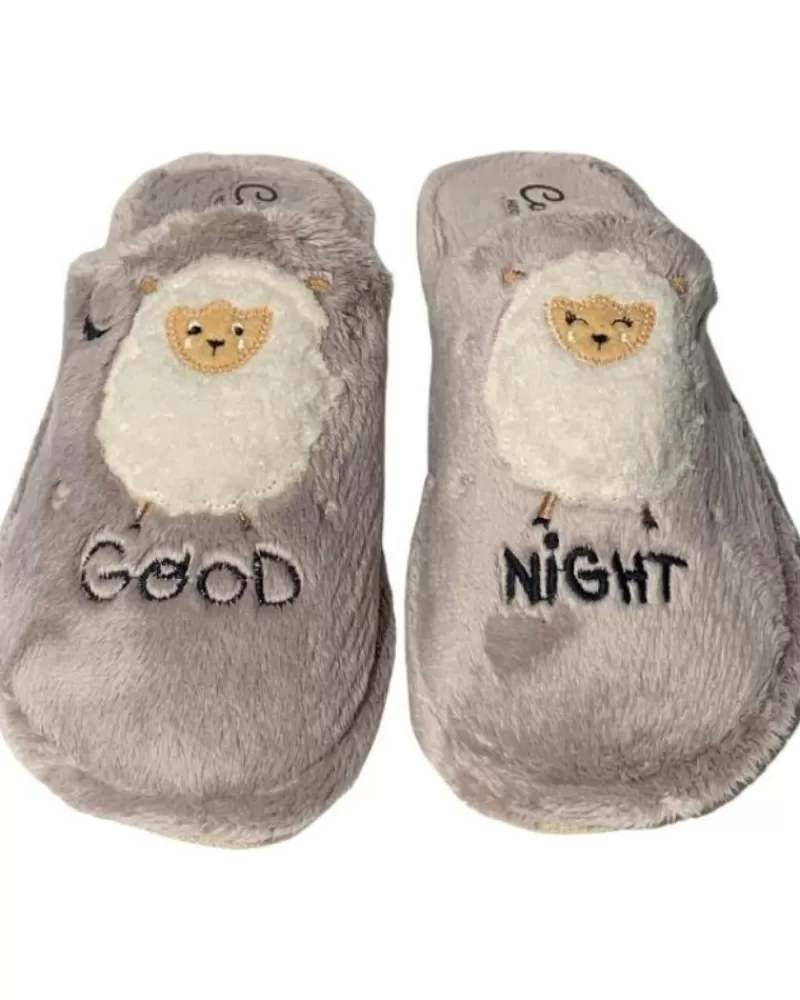 Woman CABRERA Woman House Slipers Pantufla Good Night Beige