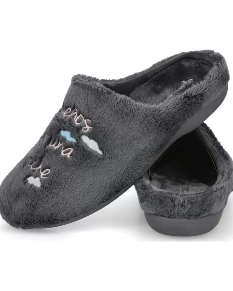 Woman GARZON Woman House Slipers 7306-275 Zapatillas De Casa Muje Gris