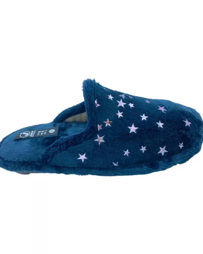Woman JAVER Woman House Slipers Zapatilla Casa Relax Marino