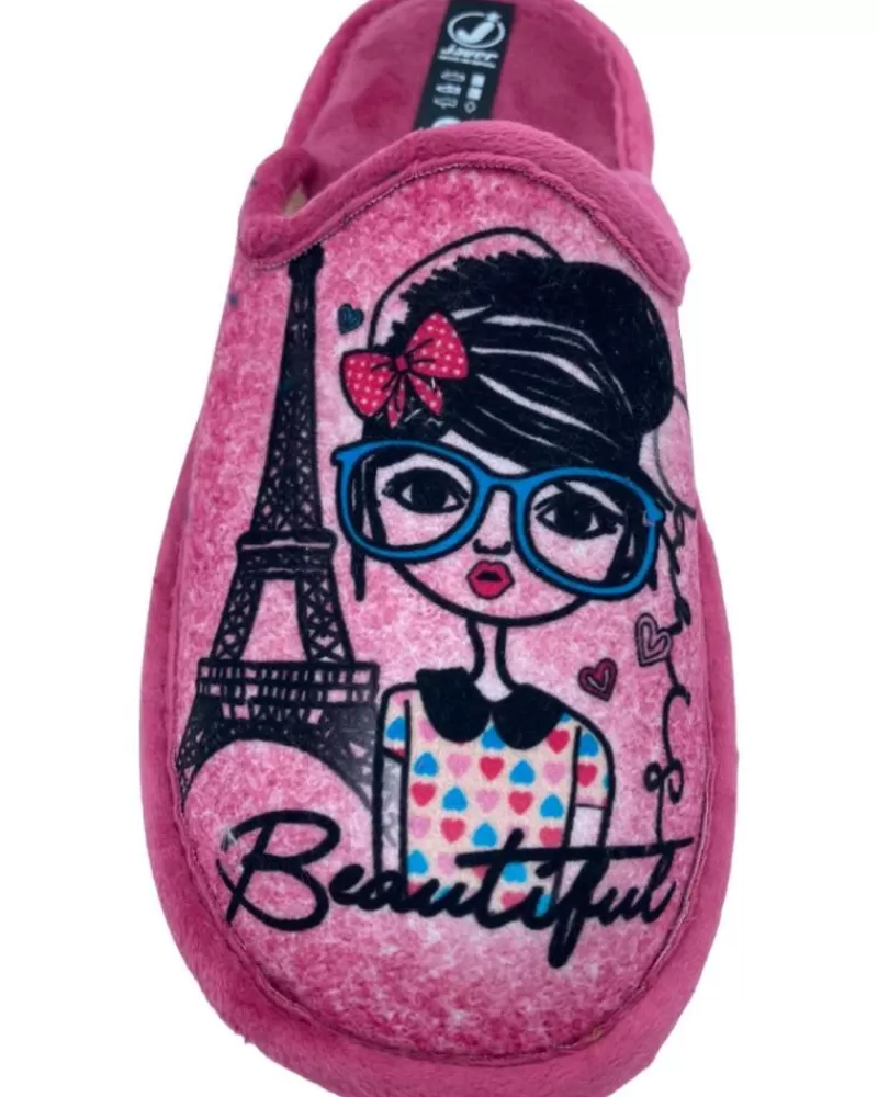 Woman JAVER Woman House Slipers Zapatilla De Casa Relax Fuxia