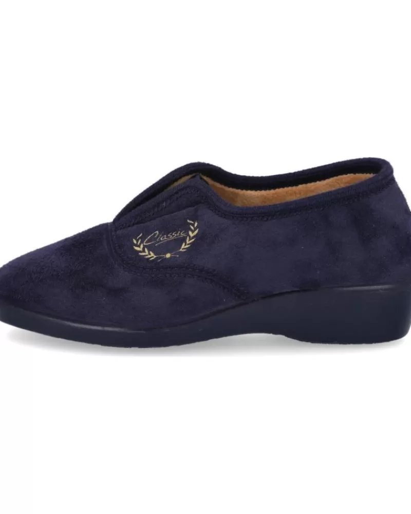 Woman L&R SHOES Woman House Slipers L&R Shoes Alcalde 7500 Zapatillas Mujer Marino