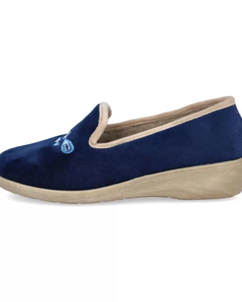 Woman L&R SHOES Woman House Slipers L&R Shoes Lr Shoes 8803428 Zapatillas De Casa Mu Azul