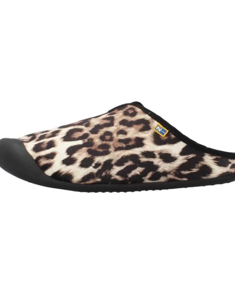 Woman NORDIKAS Woman House Slipers Lince Nix Animal Print