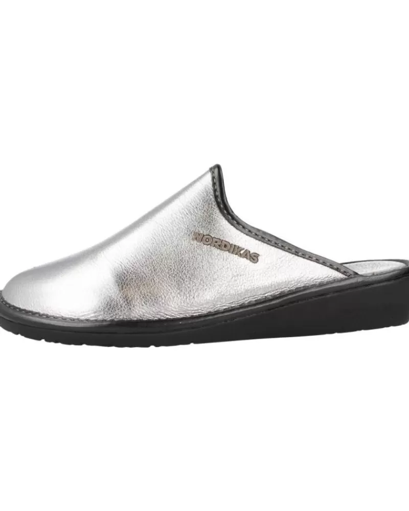 Woman NORDIKAS Woman House Slipers Nacar Top Plata