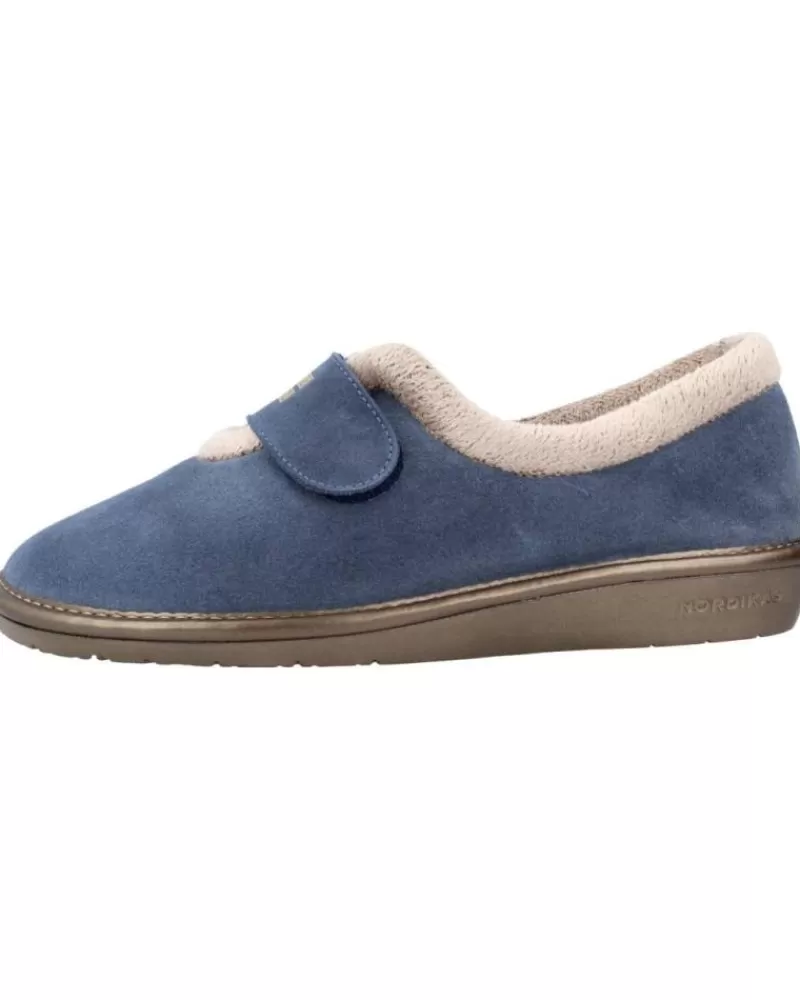 Woman NORDIKAS Woman House Slipers Top Line Azul