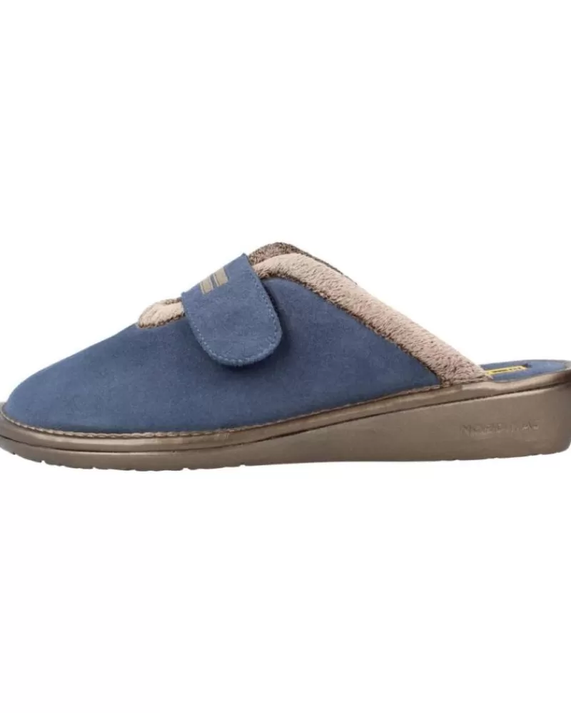 Woman NORDIKAS Woman House Slipers Top Line Azul