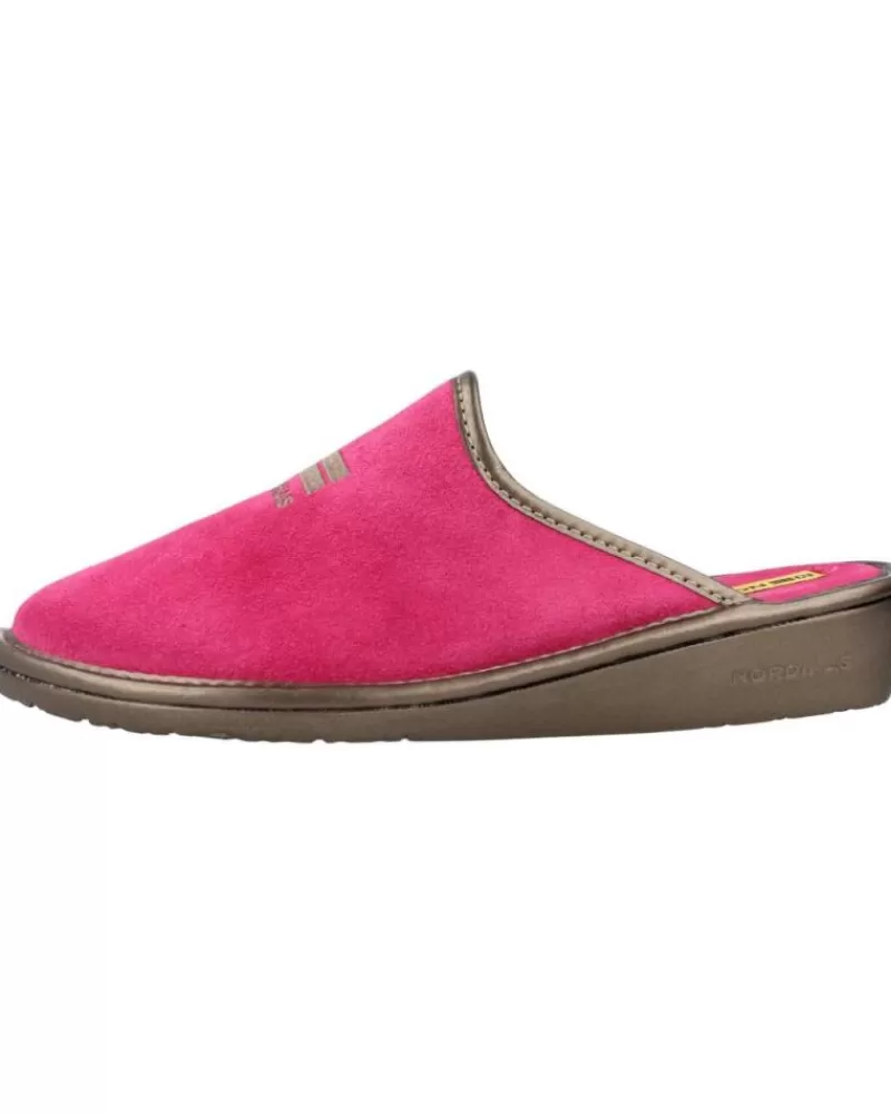 Woman NORDIKAS Woman House Slipers Top Line Rosa