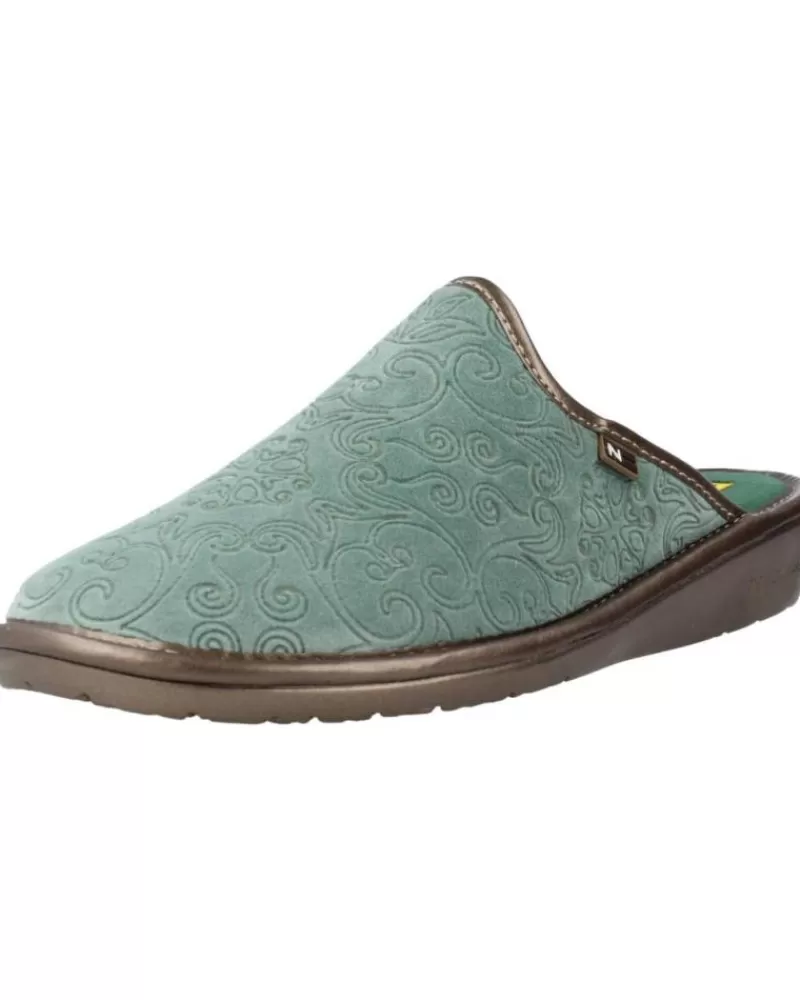 Woman NORDIKAS Woman House Slipers Top Line Verde