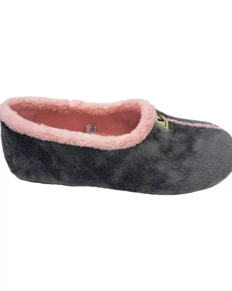 Woman VULCA-BICHA Woman House Slipers Zapatilla Casa Suave Gris